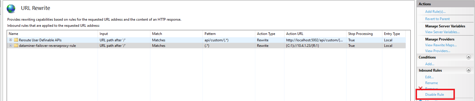 Change Rule State