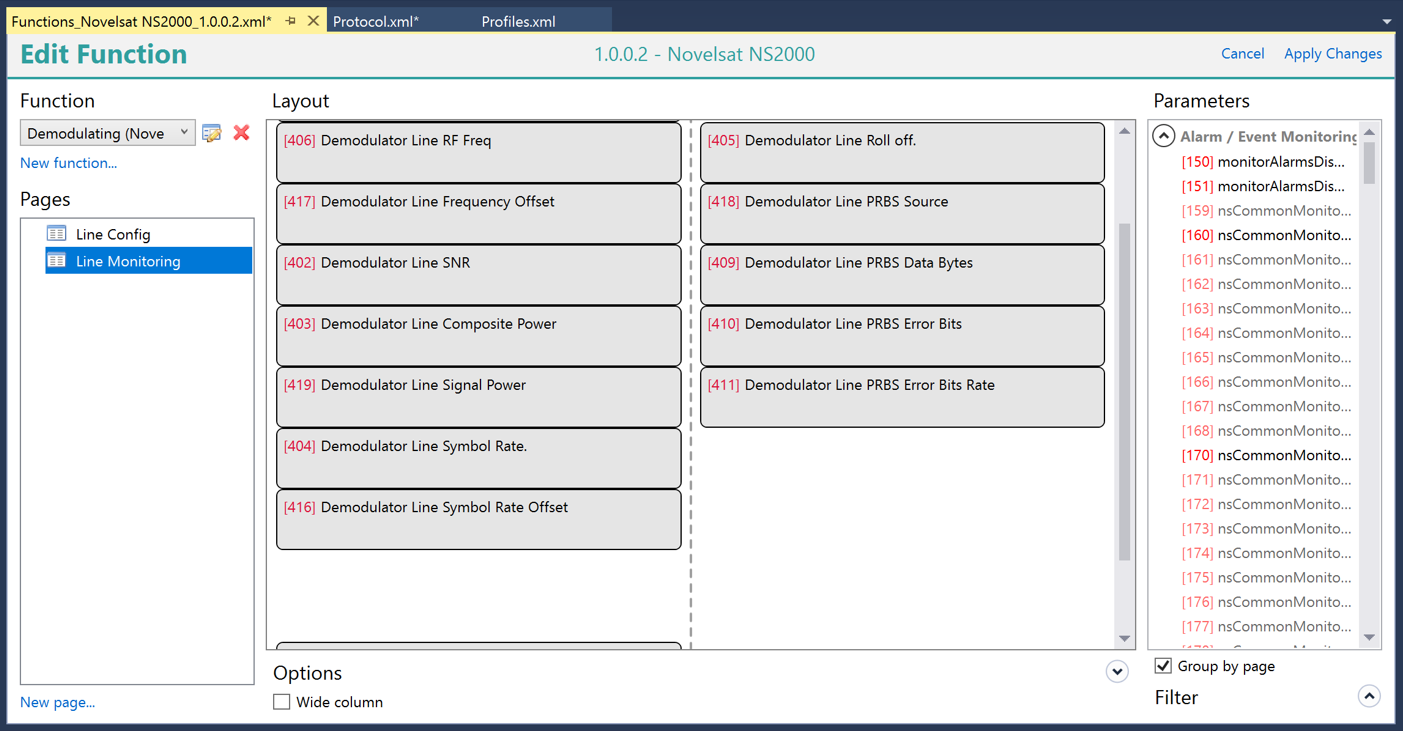 New Function option in Function Editor