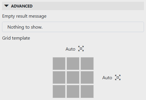 Grid template section