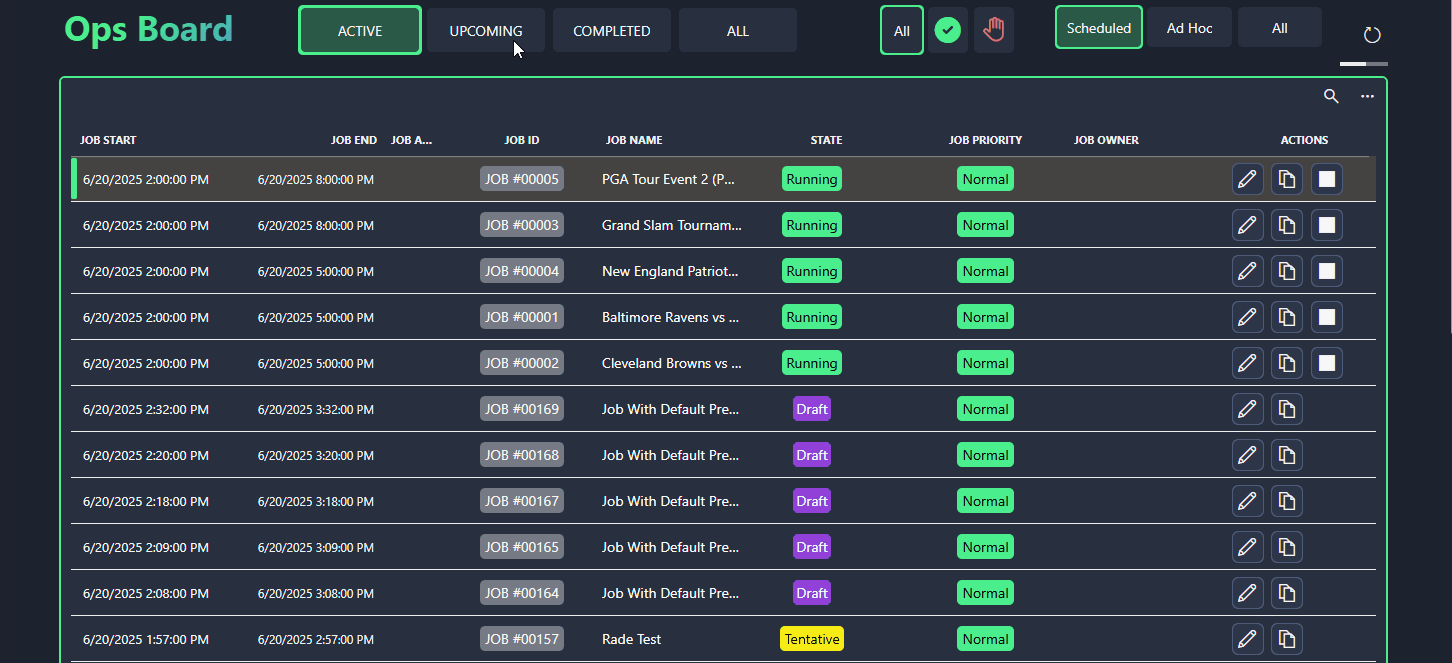 Grid as a selector