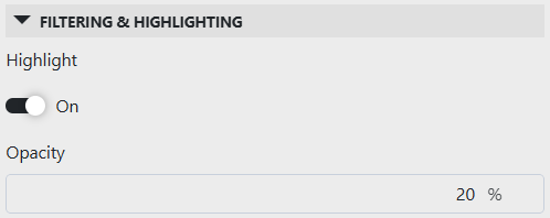 Highlight filtered results