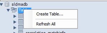 Create Table option in MySQL Workbench