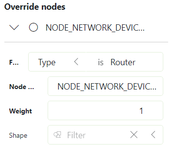Set filter type to Router