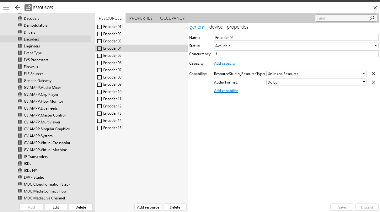 Resources module