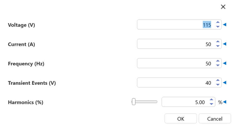 Generate a Voltage alarm