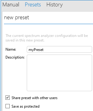 Add preset