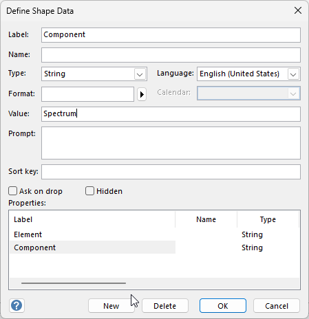 Add component shape data