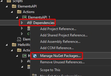 Visual Studio project dependencies