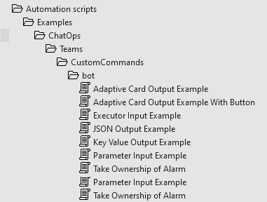 Custom Command Examples scripts