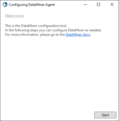 Configuring DataMiner Agent Screen