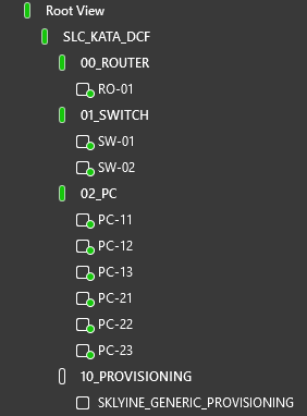 Kata DCF Advanced Provisioned Elements