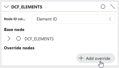 Add override to node
