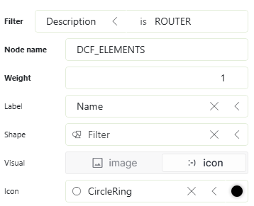 Select node as router