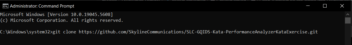 Performance Analyzer getting started clone the repository