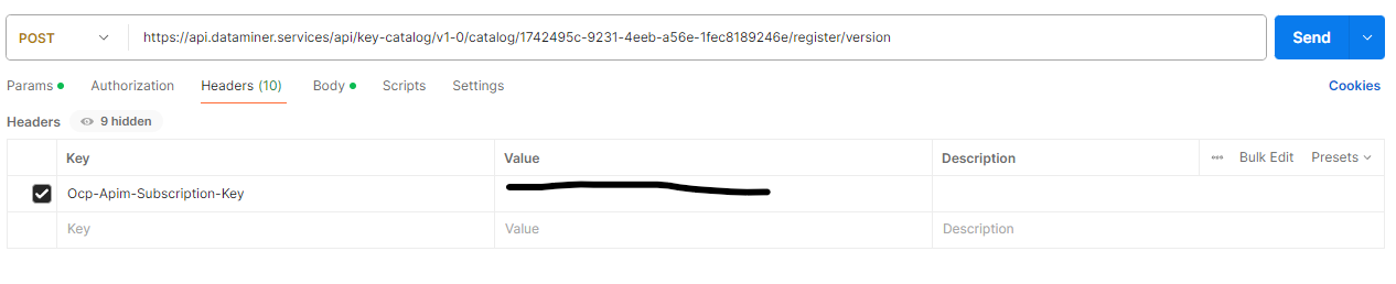 Register version HTTP header